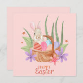 キュートイースターホリデーカード シーズンカード (正面/裏面)