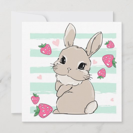 キュートイースターホリデーカード シーズンカード (正面)