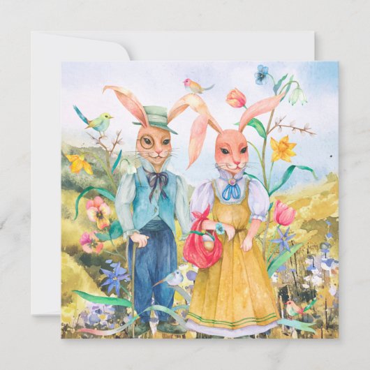 キュートイースターホリデーカード シーズンカード (正面)