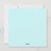 キュートイースターホリデーカード シーズンカード (裏面)