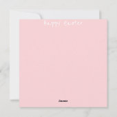 キュートイースターホリデーカード シーズンカード (裏面)