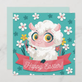 キュートイースターホリデーカード シーズンカード (正面/裏面)