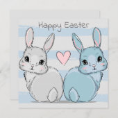 キュートイースターホリデーカード シーズンカード (正面/裏面)