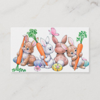キュートイースターミニレトロヴィンテージ 名刺