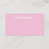 キュートイースターミニレトロヴィンテージ 名刺 (裏面)