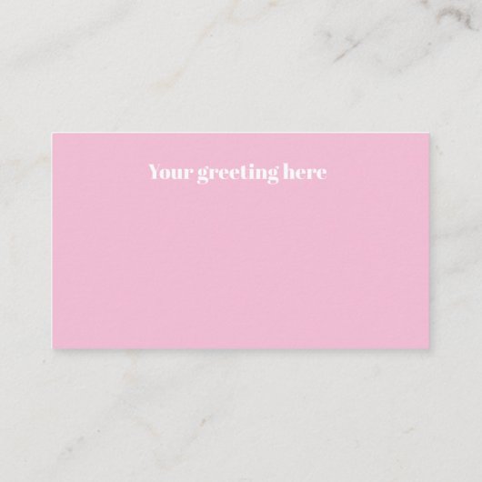 キュートイースターミニレトロヴィンテージ 名刺 (裏面)