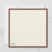 キュートイースター恵みバニーラビットフローラ ノートカード (裏面)