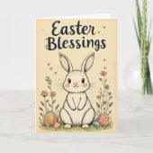 キュートイースター恵みバニー カード (正面)