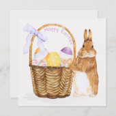 キュートイースター招待状 招待状 (正面/裏面)