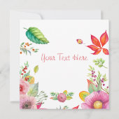 キュートイースター招待状 招待状 (裏面)