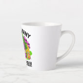 キュートイースター格言デザイン カフェラテマグ (右)