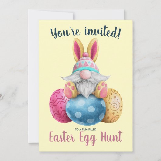 キュートイースター格言卵狩り招待状 シーズンカード (正面)