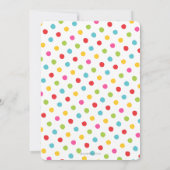 キュートゥッティフルーティウォーターカラーフルーツ誕生日ガール 招待状 (裏面)