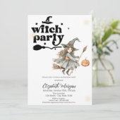 キュートウィッチカボチャパーティー誕生日 招待状 (スタンド正面)
