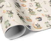 キュートウィッチキッズハロウィーン誕生日 ラッピングペーパー (ロールコーナー)