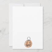 キュートウィッチキッドハローウィンパーティ招待状 招待状 (裏面)