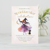 キュートウィッチスポオクタキュラパーティーハロウィーン誕生日 招待状 (スタンド正面)