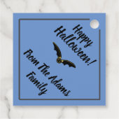 キュートウィッチハローウィンパーティメッセージカード フェイバータグ (裏面)