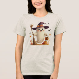 キュートウィッチー幽霊ハロウィーン トライブレンドTシャツ