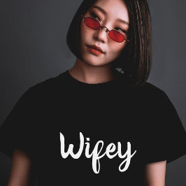 キュートウィフィーたった今結婚しましたハネムーン Tシャツ