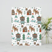 キュートウィンターウッズスクラップブック紙 (スタンド正面)