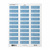 キュートウィンタースノーフレークドードル差出人住所 ラベル (フルシート)