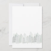 キュートウィンターバニーポインセチアのクリスマスパーティー 招待状 (裏面)