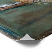 キュートウィンターブラックキャップ《鳥》アメリカゴガラアートプリント ポスター (角)