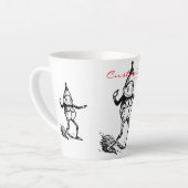キュートウィンターホリデー小妖精や小人サンダー_コーブ カフェラテマグ (左アングル)