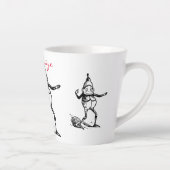 キュートウィンターホリデー小妖精や小人サンダー_コーブ カフェラテマグ (右)