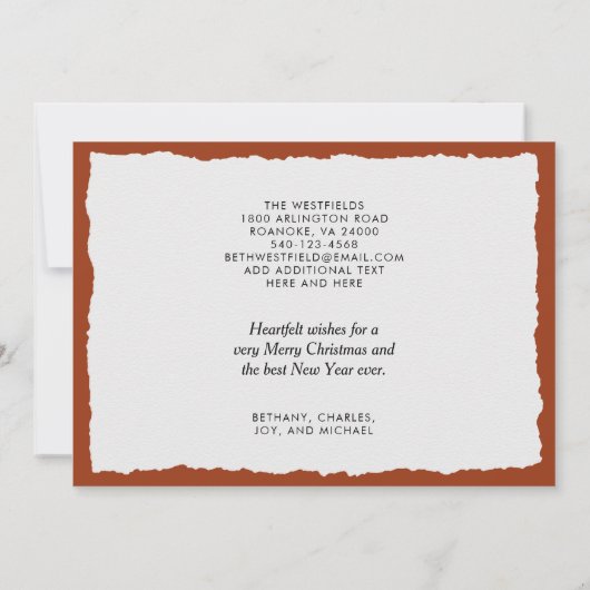 キュートウィンターロビンラストグレーホリデームービング 案内状 (裏面)