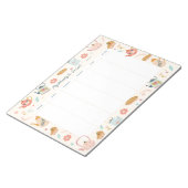 キュートウィークリープランナーティーパーティー ノートパッド (アングル)