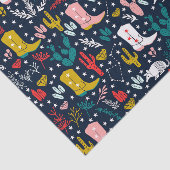 キュートウェスタン女性のカーボーイティッシュペーパー 薄葉紙 (詳細)