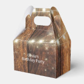 キュートウェスタン女性のカーボーイバースデーパーティー フェイバーボックス (裏面サイド)