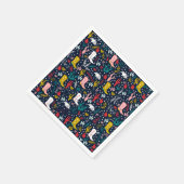 キュートウェスタン女性のカーボーイ紙ナプキンス スタンダードカクテルナプキン (角)