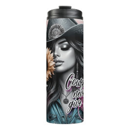 キュートウェスタン女性のカーボーイ タンブラー