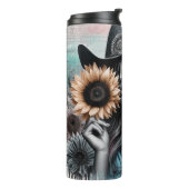 キュートウェスタン女性のカーボーイ タンブラー (回転左)