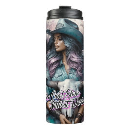 キュートウェスタン女性のカーボーイ タンブラー