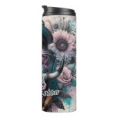 キュートウェスタン女性のカーボーイ タンブラー (回転右)