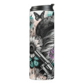 キュートウェスタン女性のカーボーイ タンブラー (回転左)