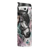 キュートウェスタン女性のカーボーイ タンブラー (回転右)