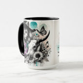 キュートウェスタン女性のカーボーイ マグカップ (正面左)