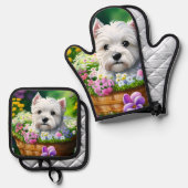 キュートウェスティテリア 鍋つかみ&鍋敷きセット (正面/裏面)
