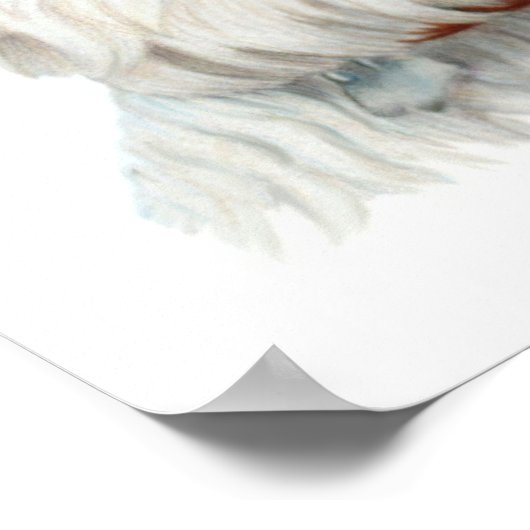 キュートウェスティードッグプリント ポスター (角)