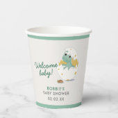 キュートウェルカムベビー男女兼用恐竜テーマ 紙コップ (正面)