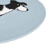 キュートウェルシュ縁どコリー犬 カッティングボード (角)