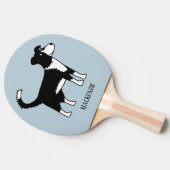 キュートウェルシュ縁どコリー犬 卓球ラケット (横)