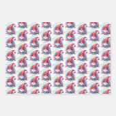 キュートウォーお洒落ターカラーホリデー格言 ラッピングペーパーシート (正面2)