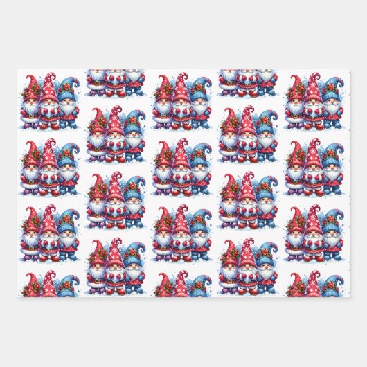 キュートウォーお洒落ターカラーホリデー格言 ラッピングペーパーシート (正面)