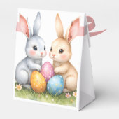 キュートウォーターカラーイースターバニーハッピーイースター フェイバーボックス (裏面サイド)